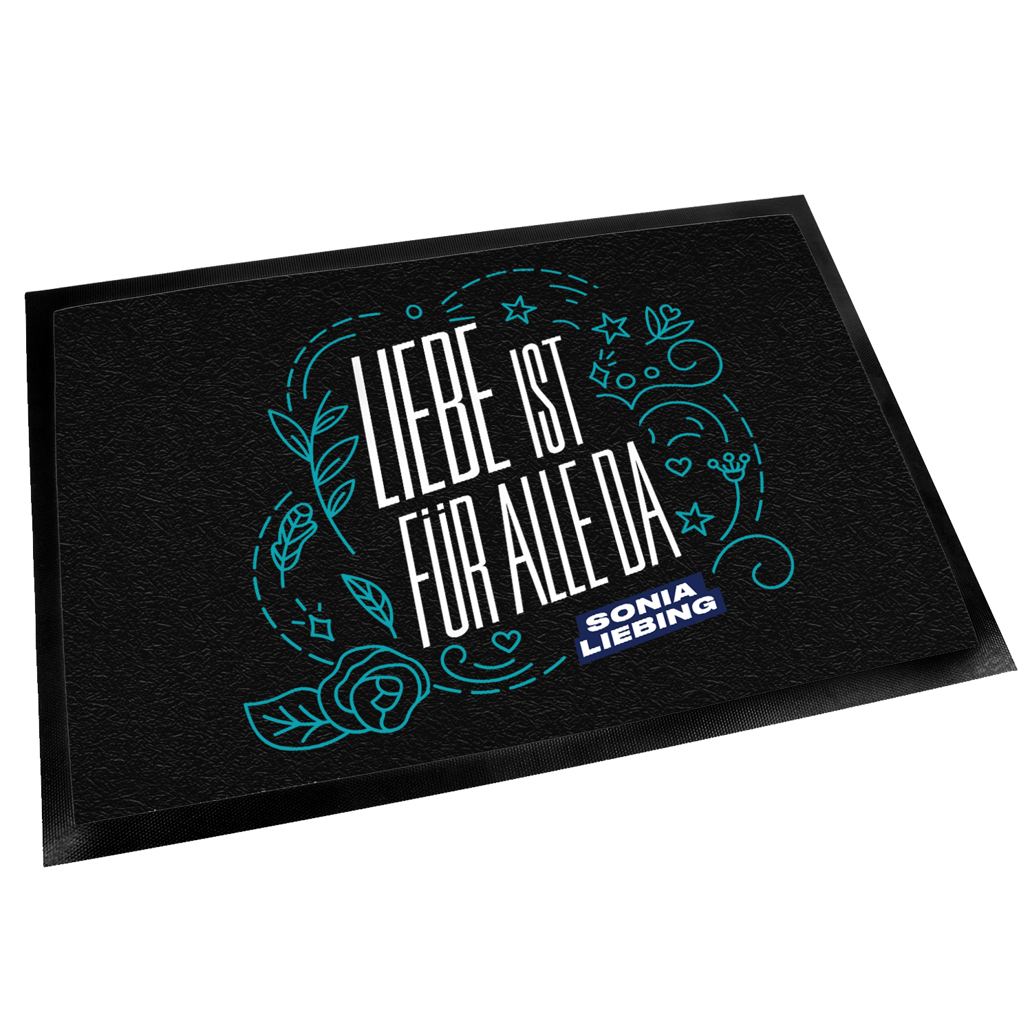 Sonia Liebing - Liebe Ist Für Alle Da Fussmatte [schwarz]